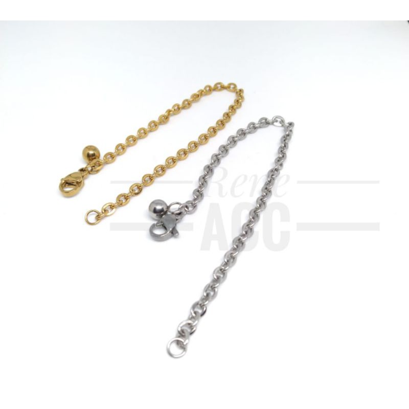 Gelang Titanium Anak anak panjang 15 cm anti karat