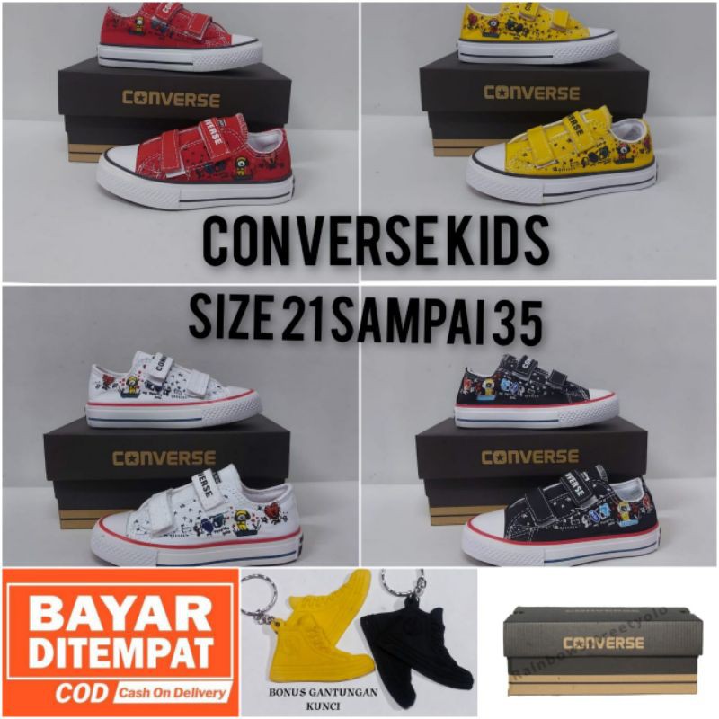 SEPATU CONVERSE KIDS KARAKTER BTS SEPATU ANAK LAKI LAKI ANAK PEREMPUAN