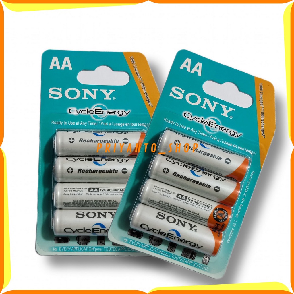 ORIGINAL BATU BATRE BATTERY SONY A2 AA 4600 mAh ISI 4 CAS