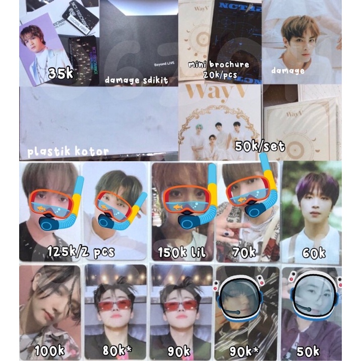 wts nct photocard jeno boring haechan empathy renjun chilling jaemin agent