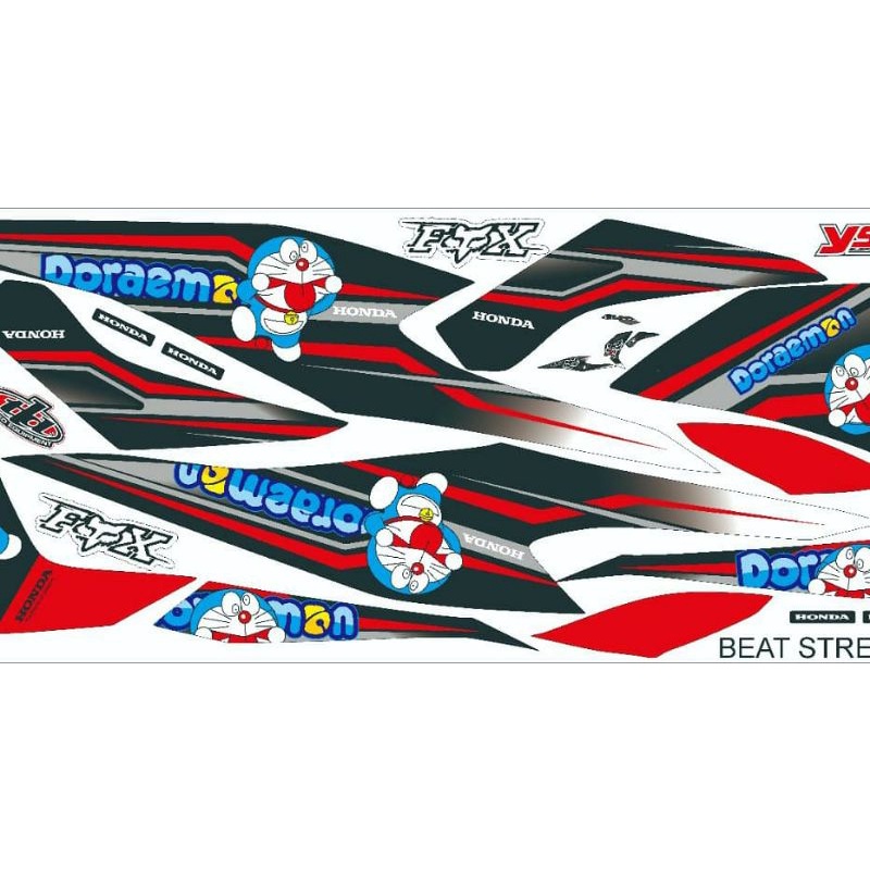 READY STOK BISA COD striping variasi list stiker motor honda beat fi new beat fi  2020 2021 beat dul