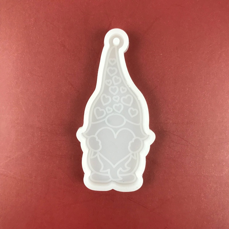 Siy Cetakan Epoksi Bentuk Santa Claus Kecil Dengan Lubang Gantungan Kunci