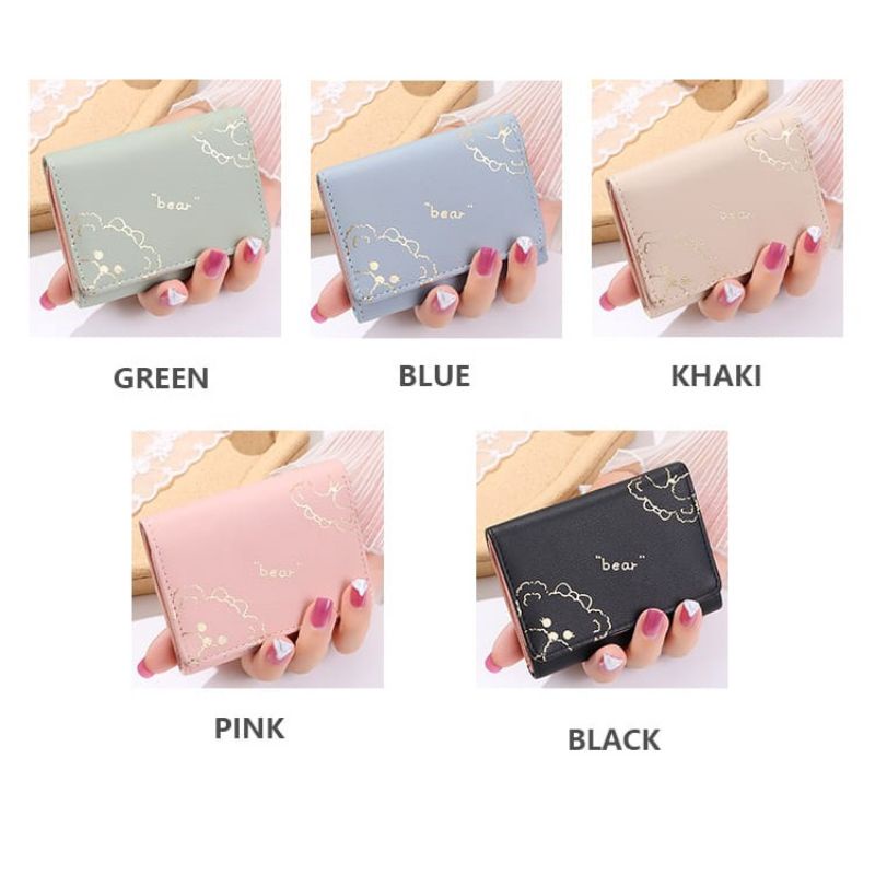DOMPET LIPAT WANITA/DOMPET WANITA MINI/DOMPET LIPAT IMPORT/DOMPET WANITA KULIT SINTETIS/DOMPET LUCU 