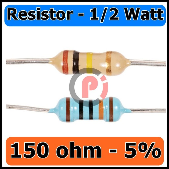 Resistor 10 Pcs 150 ohm 5% 1/2W Resistor Carbon Film