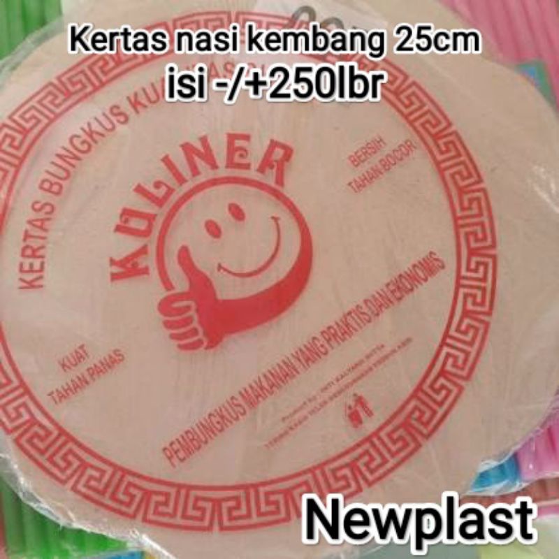 

isi-/+250lbr kertas nasi bulet ukuran kecil