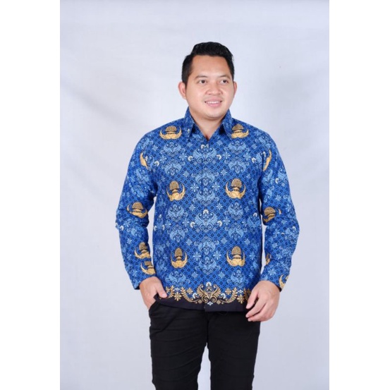 Seragam korpri pria terbaru 2023 full furing kemeja korpri pria 2023 baju batik korpri pria terbaru full furing