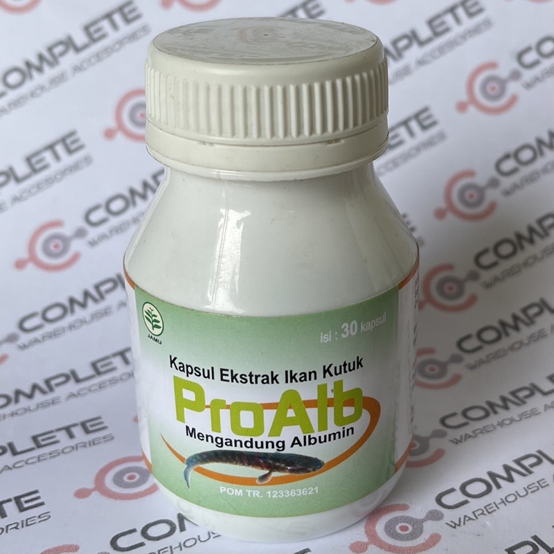 HERBAL Kapsul PROALB ekstrak ikan Kutuk mengandung albumin isi 30pcs