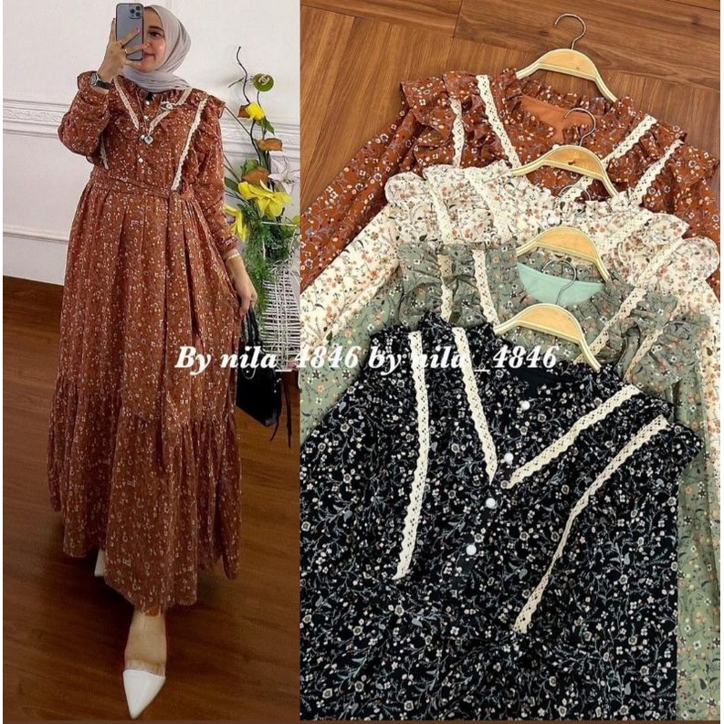 TIARA DRESS | GAMIS SHAKILLA AKSEN RENDA