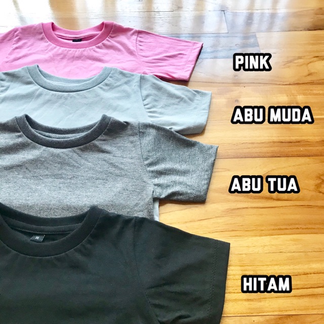 Kaos Polos Anak 1-6 Tahun