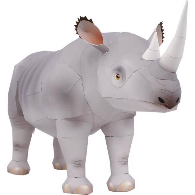 Black Rhinoceros papercraft