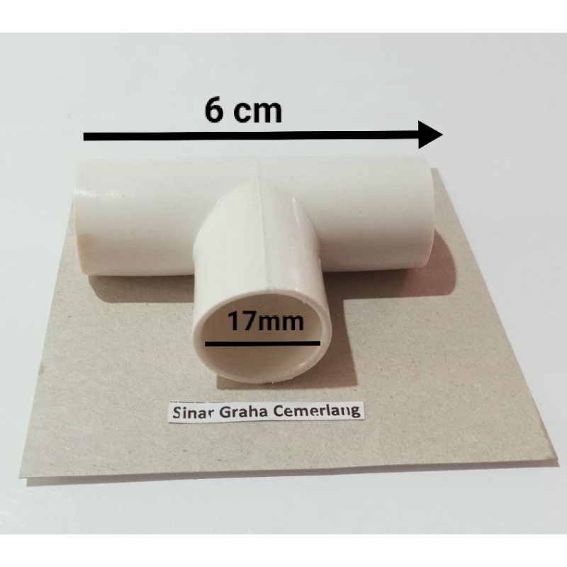 Tee 5/8" Tee untuk pipa listrik 5/8 inci diameter 17 mm