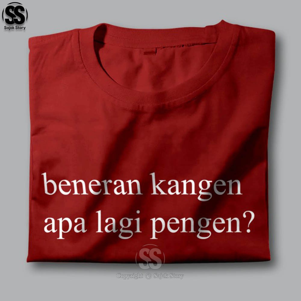 Kaos Kata Kata Ambyar Kangen Apa Pengen Premium Distro Baju