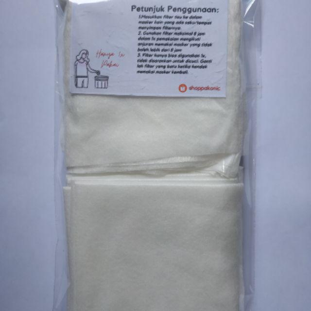 Refill Filter Masker Kain Tisu Non Woven Dan Masker Kain 2 Lapis Shopee Indonesia