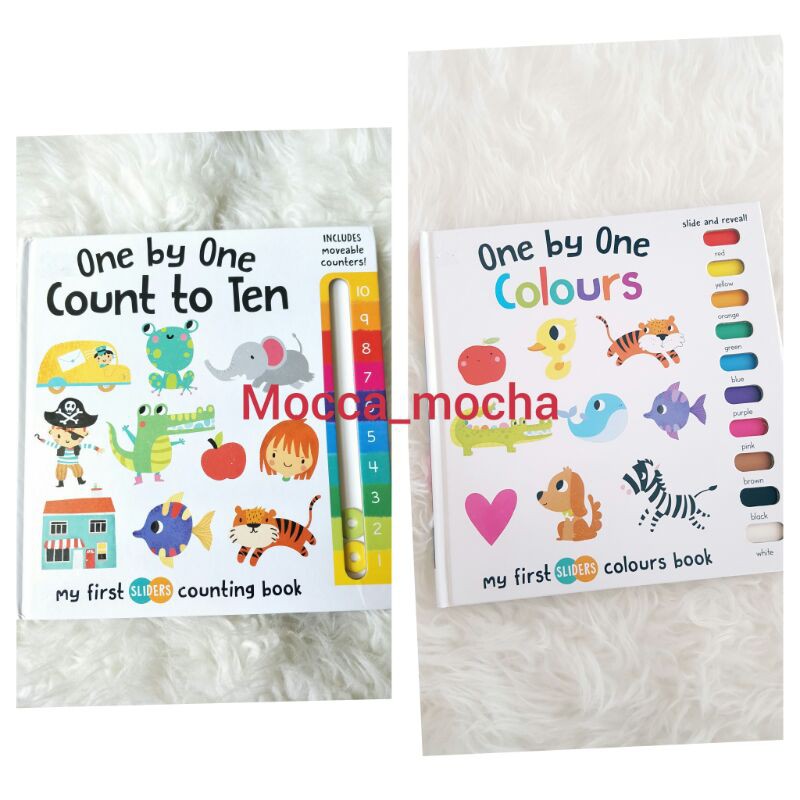Buku bbw anak one by one count to ten / one by one colours