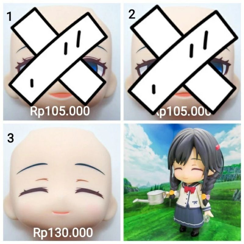 1318 Nendoroid Sumireko Sanshokuin Pansy Faceplate OreSuki Split Part
