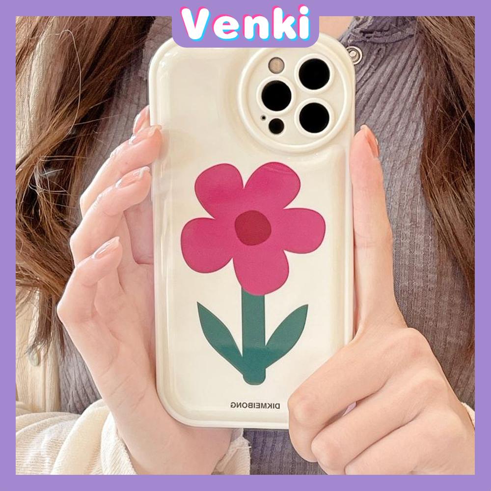 iPhone Case Silicone Soft Case Airbag Shockproof Protection Camera Flower Simple Cute Compatible For iPhone 11 Pro Max 13 Pro Max 12 Pro Max 7Plus xr XS Max