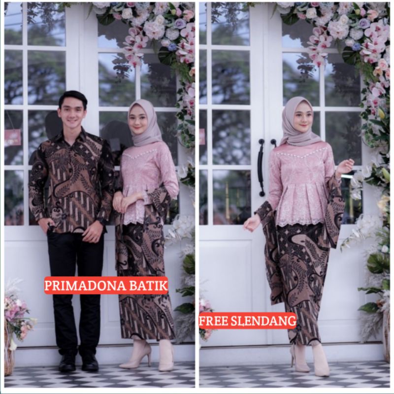 Couple Kebaya Modern Baju Wisuda Tunangan Lamaran Terbaru Baju Batik Brokat Couple