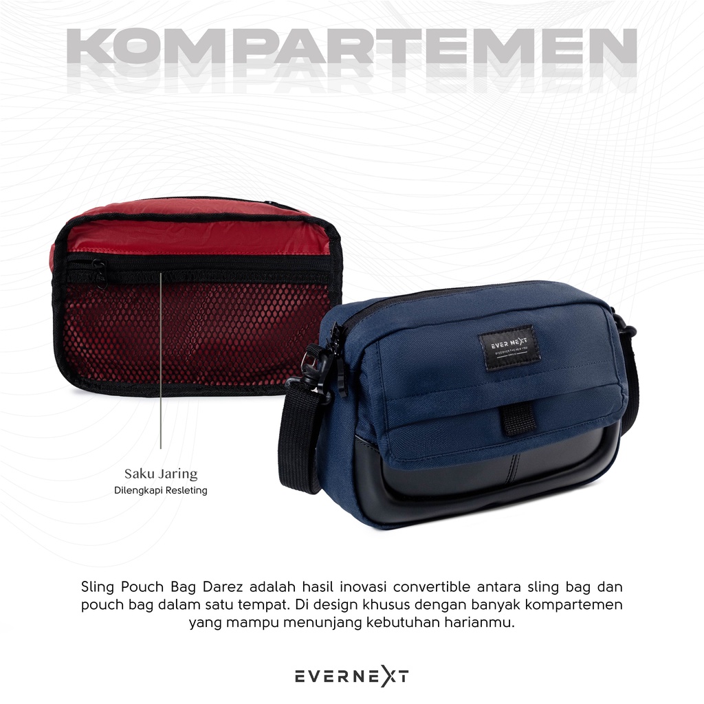 Tas Selempang Pria Sling Pouch Bag Sporty Trendi Casual Branded Distro Pesta Kuliah Hangaout Model Premium Wolfy