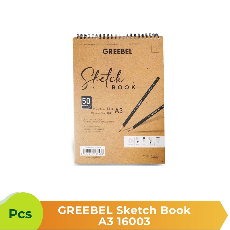 

Greebel Spiral Sketch Book A3 / Sketchbook 16003