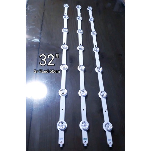 bl backlight tv led 32 INCH 3V 7LED 60CM untuk semua merk tv BACKLIGHT LG TOSHIBA SAMSUNG SHARP