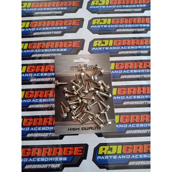 baut body probolt stainless 2 kunci Honda Yamaha