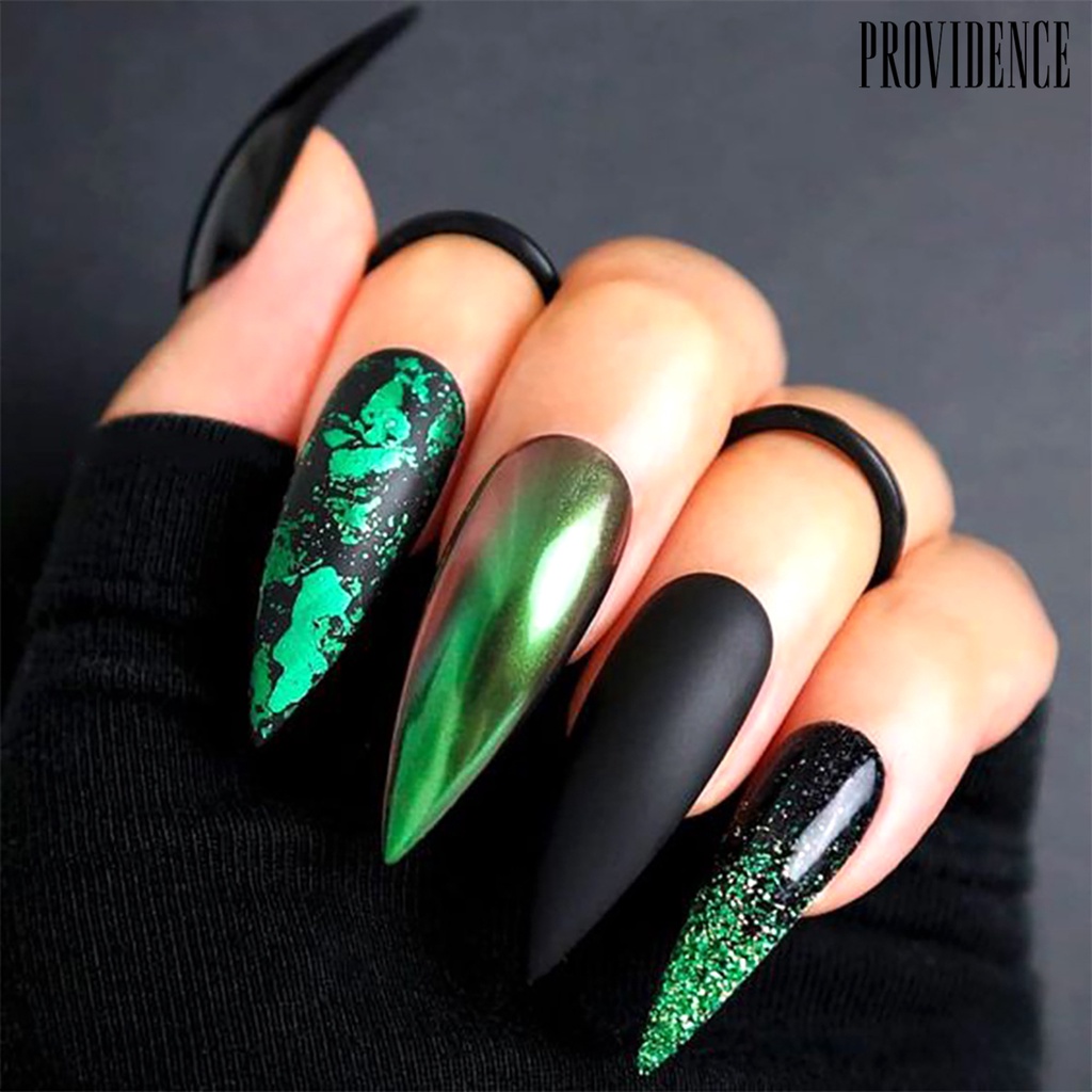 Providence 1 Box Ultra Thin Metallic Nail Foil Bright Color Irregular Crafts Making Gold Foil Flakes Makeup Accessories