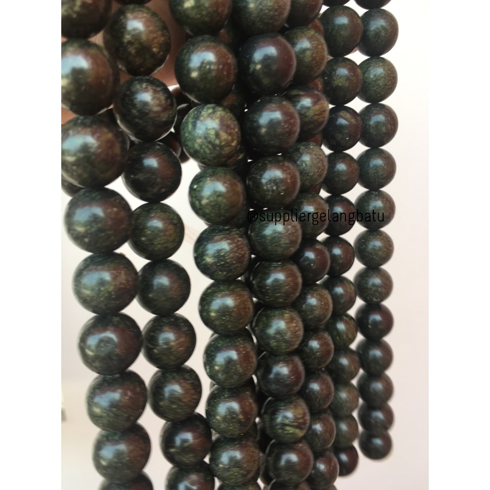 Black Jade 14mm magnetic bahan gelang kalung kesehatan premium akik aksesoris craft supplier grosir