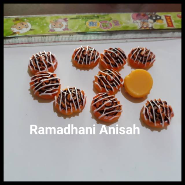 Rement roti miniatur resin kue mainan Boneka Barbie