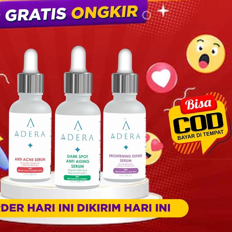 ♗ BISA Serum Adera Adera Face Serum Anti Acne/Jerawat, Adera Serum Dark Spot/Flek Hitam, Adera Brigh