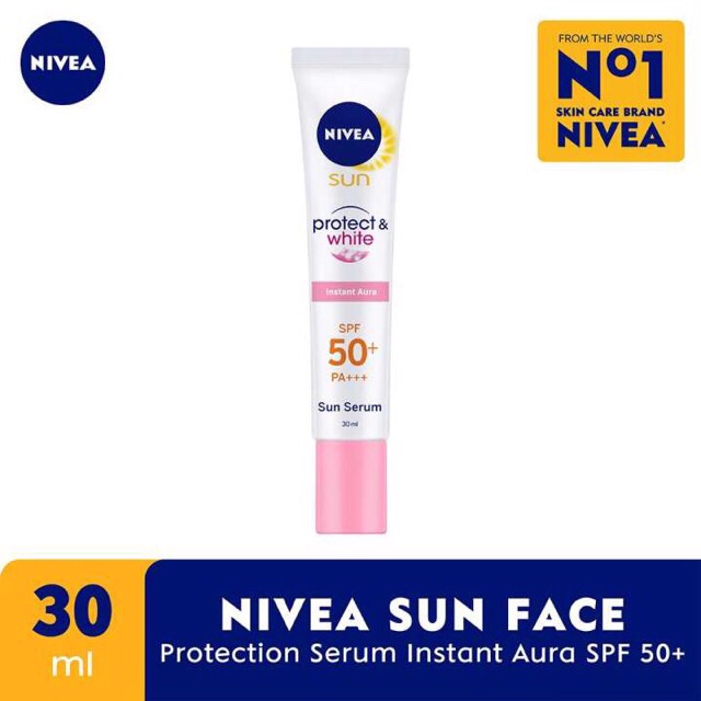 Nivea sun face protect&amp;white instant aura 30ml &amp; oil control 30ml