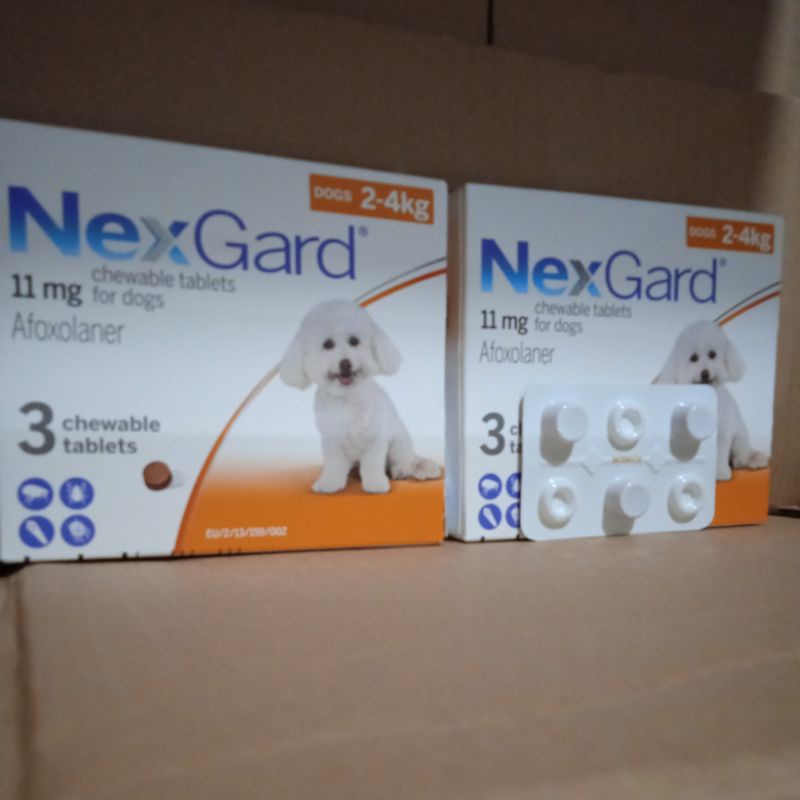 NexGard for dog (2-4kg) obat kutu dan demodex small dog 1tablet