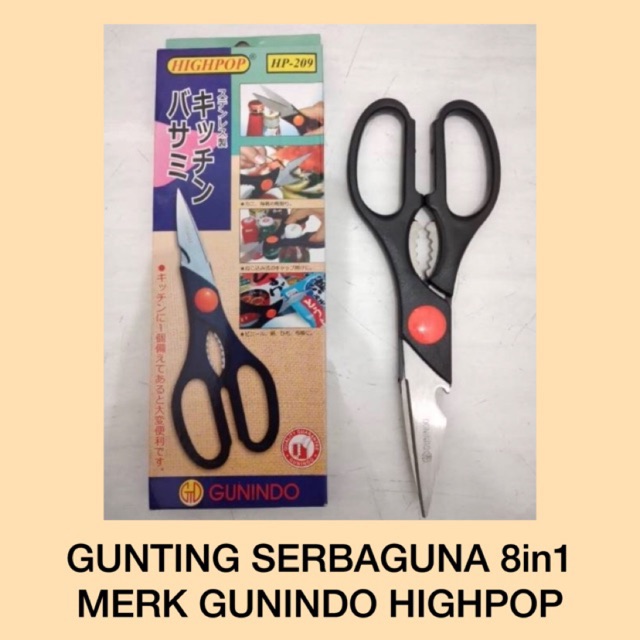 

Gunting Gunindo HIGHPOP Serbaguna Original 8in1