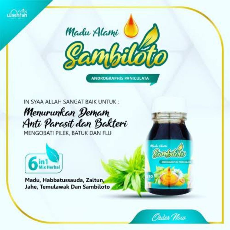 

madu sambiloto herbal mix untuk mengobati batuk flu pilek dll