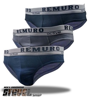  Celana  dalam  pria  murah merk  REMURO Active Grey 3 pcs Big 