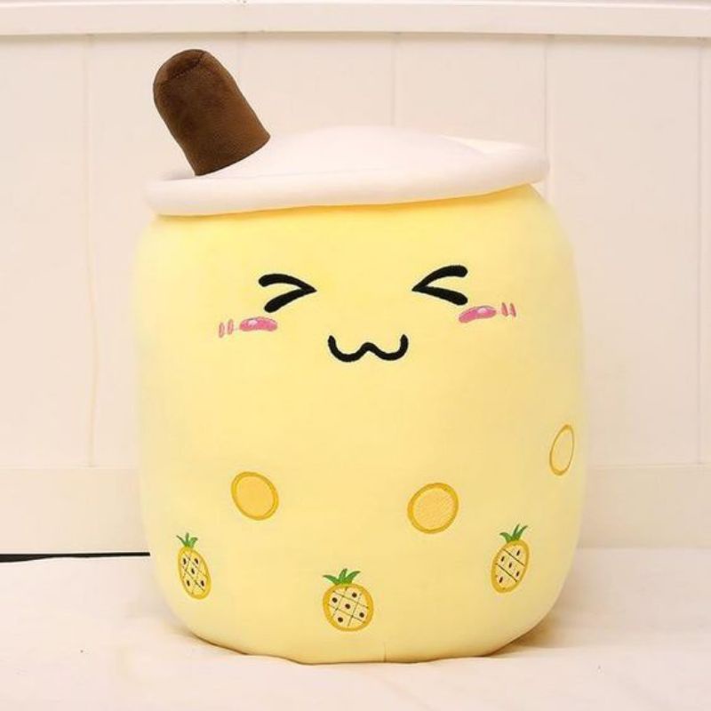 Boneka bantal boba milk tea brown sugar ukuran JUMBO