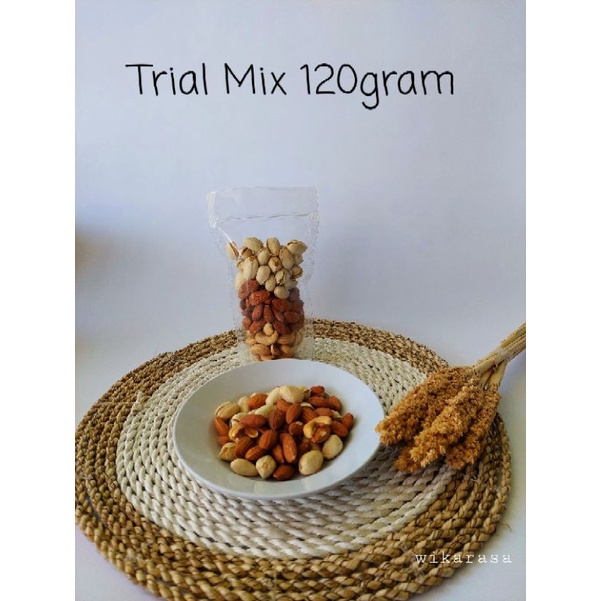 

Trial mix almond pistachio mede panggang 120 gram