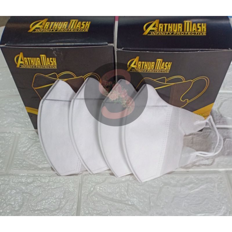 SAAZY.ID / MASKER CANTOL / EARLOP DUCKBILL PUTIH ARTHUR TERMURAH 1BOX 50pcs