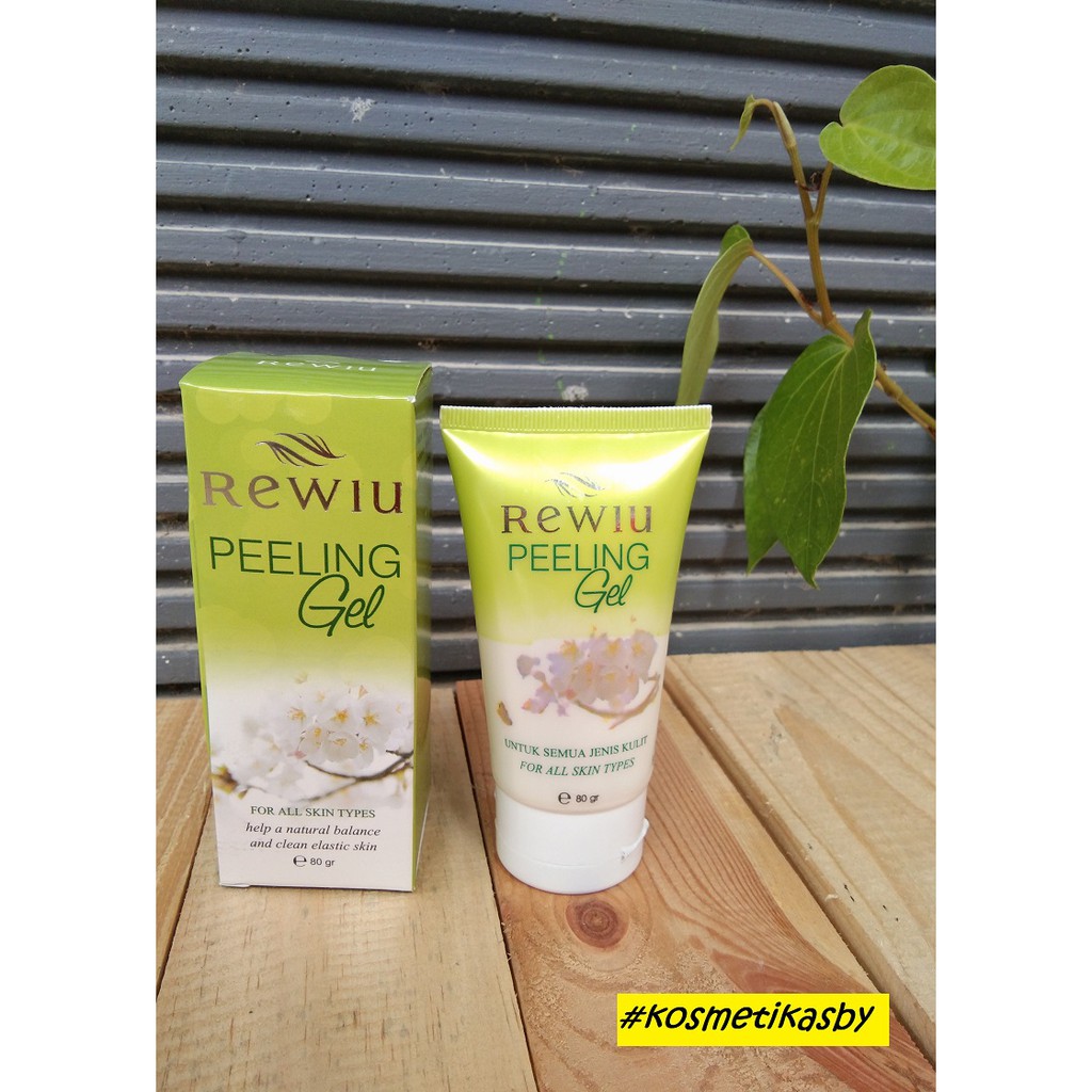 Peeling Gel REWIU - Penghilang Daki - Pencerah Kulit Wajah 80gr