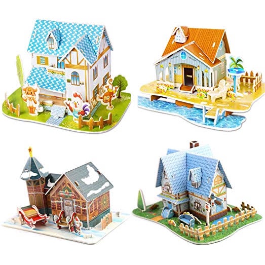 Puzzle 3D DIY Foam 666 mainan edukasi anak / 3D edukasi puzzle anak / Paper Foam