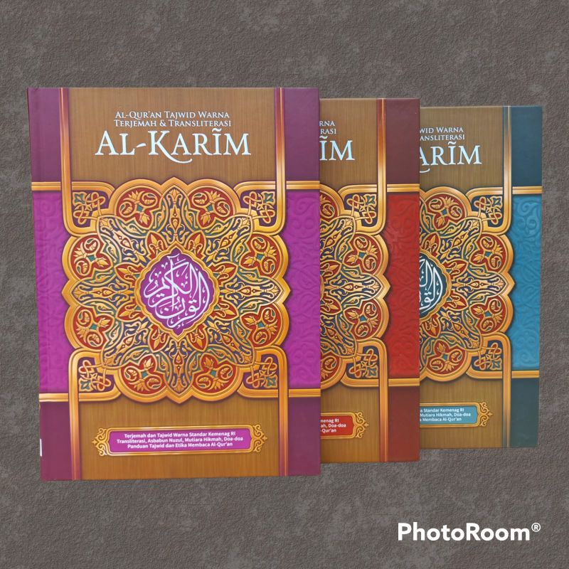 Alquran Al-Karim Tajwid Transliterasi Latin Ukuran Besar A4 - Alquran Untuk Belajar - Alquran Pemula