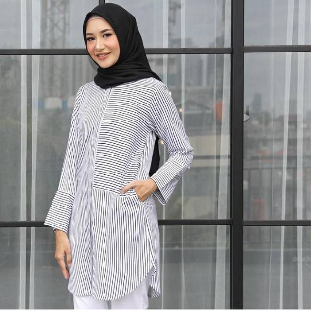 Stripes Tunik Heaven Lights (White M)