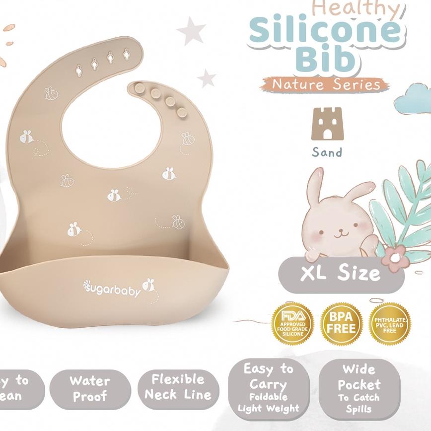 SUGAR BABY HEALTHY SILICONE BIB