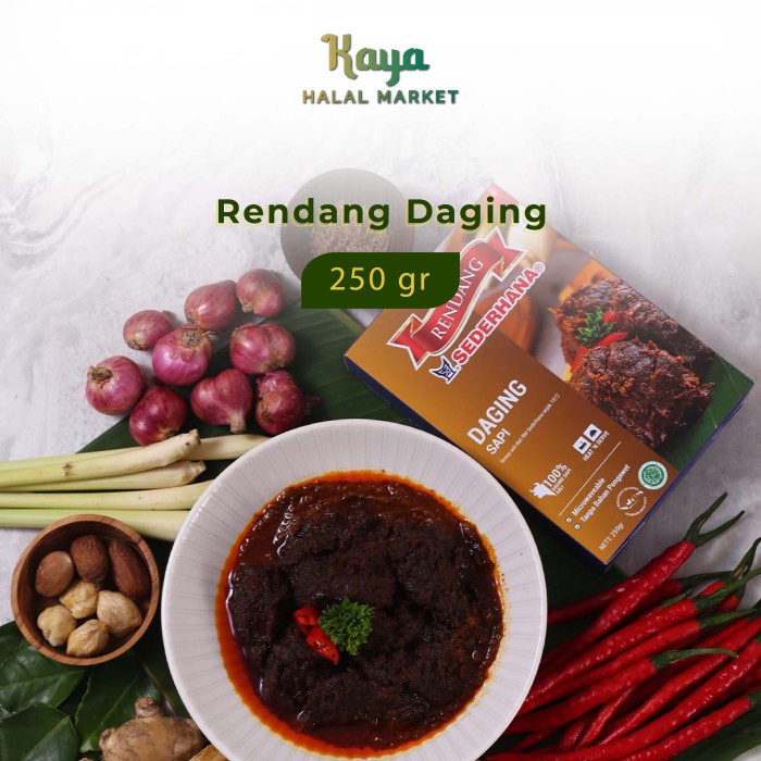 

Rendang Daging Sapi Rendang Sederhana Halal Tanpa Bahan Pengawet