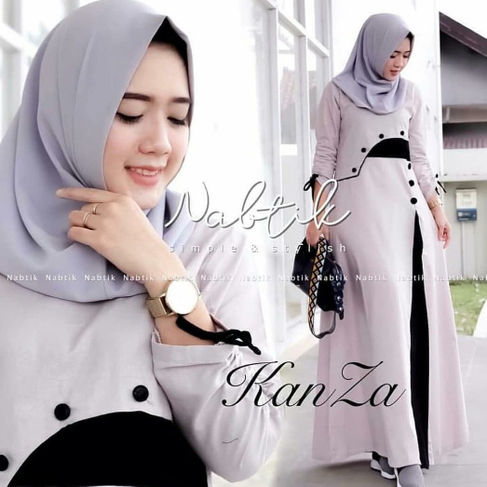 Promo Kanza dress maxi Baju Muslim gamis panjang