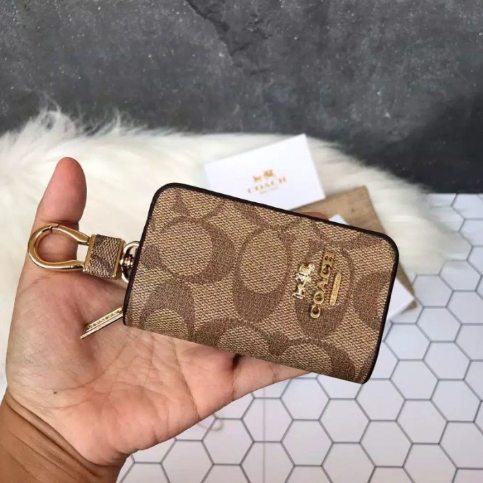 DOMPET STNK GANTUNGAN KONCI KUNCI COACH MOBIL MOTOR PREMIUM QUALITY FREE BOX