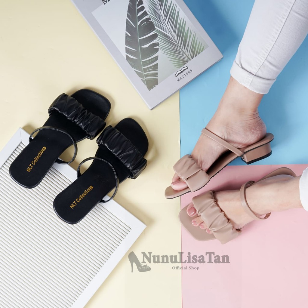 NunuLisaTan - Termurah High Heels Wanita Korea tatak 3cm NAOMI