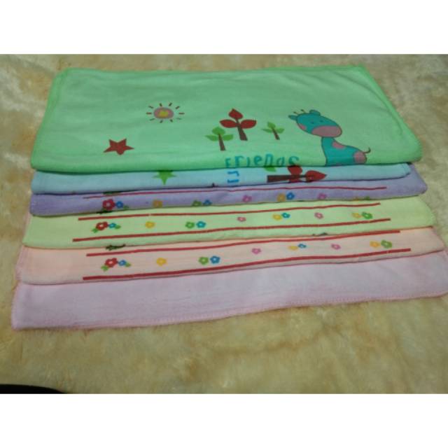 Handuk Bayi Anak Microfiber Warna Motif 100 X 50 cm