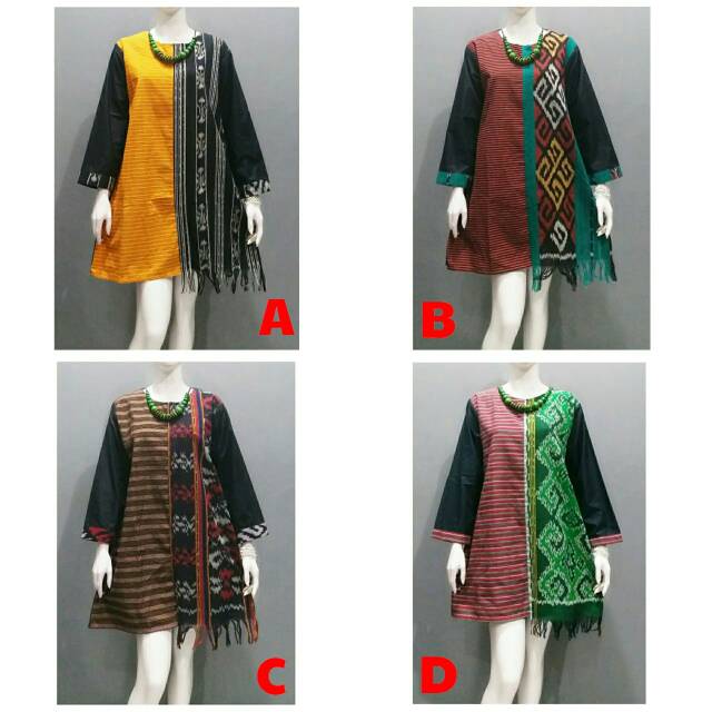 Tunik tenun troso.tenun Zidny