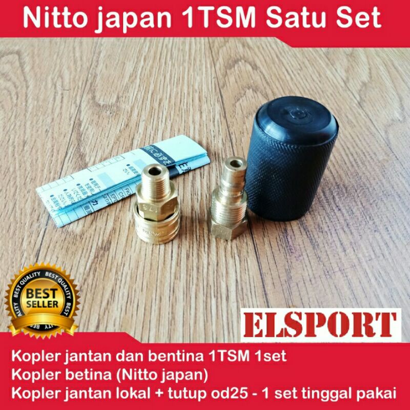 kopler pcp 1set jantan dan betina-kopler 1tsm 1 set-kopler nitto japan-cupler nitto japan