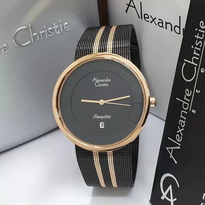 Jam Tangan Pria Alexandre Christie Original New Model AC9344